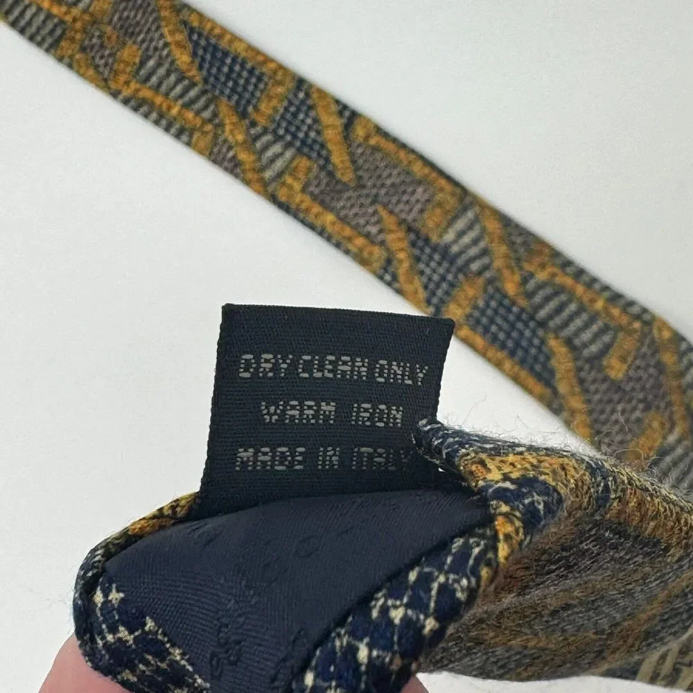 Ermenegildo Zegna Multicolor Geometric Triangle Silk Italy Tie‎ 59